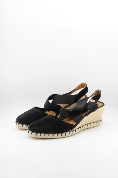 Verbenas Espadrille Wedge Sandals with Elastic Straps
